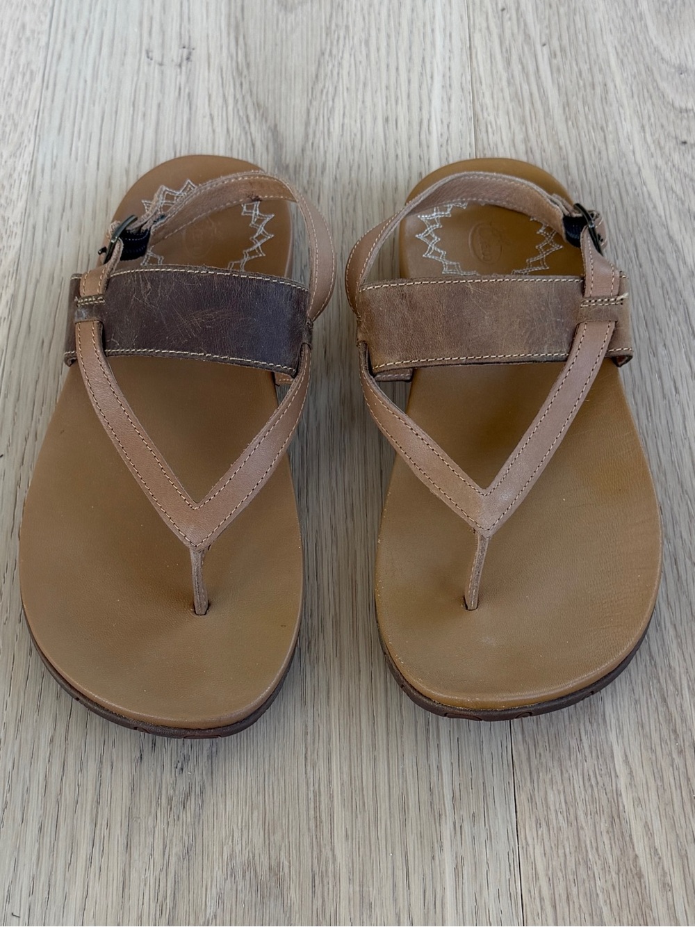 Chaco Women's Genuine Leather Flip Flop Sandals - Picture 1 of 7